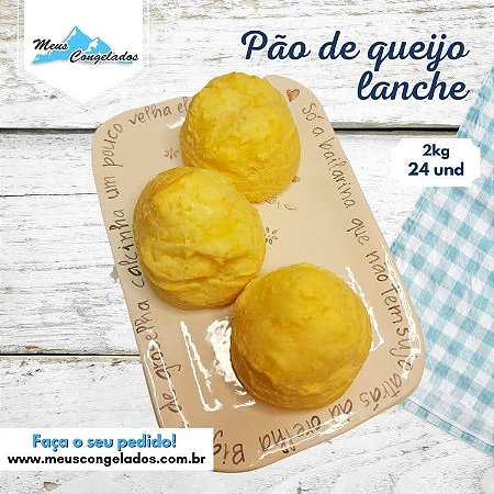 Pão de Queijo Lanche (2 kg em 24 Unidades)