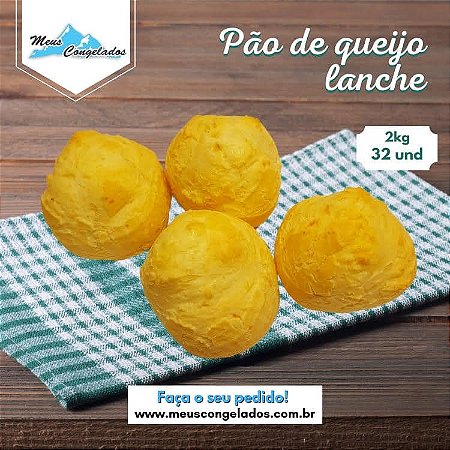 Pão de Queijo Lanche (2 kg em 32 Unidades)