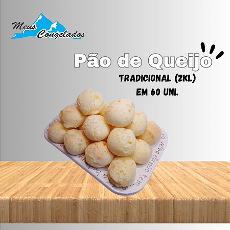 Pão de Queijo Tradicional (2 kg em 60 Unidades)