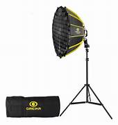 ILUMINADOR GKT 600 LED LIGHT 100W COM SOFTBOX PARABOLICO 16 VARETAS COM GRID
