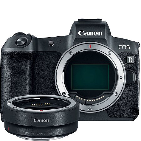 Canon EOS R Mirrorless + Adaptador Canon para Lentes EF e EF-S