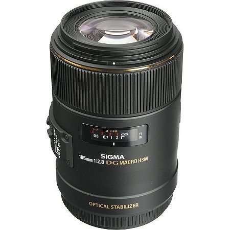 Lente Sigma 105mm f/2.8 EX DG OS HSM Macro (para Canon)