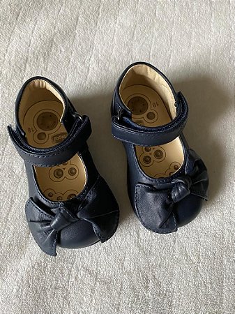 SAPATO BONECA MARINHO COM LAÇO - Roupas e Acessórios Infantis