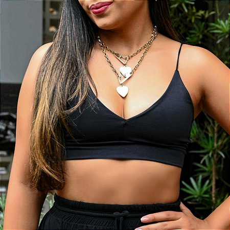 Cropped luiza - Preto