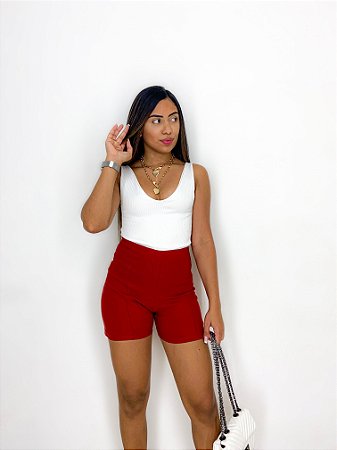 Short bengaline vermelho Clearance