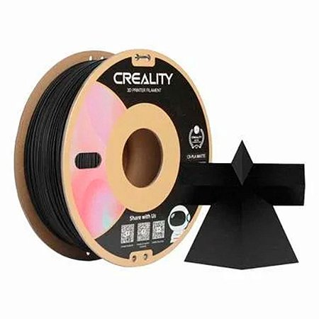 Filamento 3D Creality CR-PLA 1,75mm Preto fosco - 3301010297