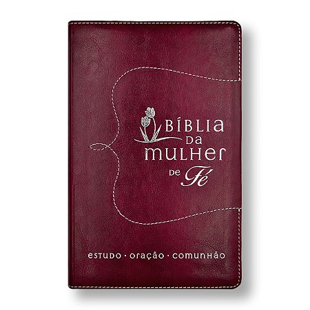 BÍBLIA DA MULHER DE FÉ - NVI luxo capa vermelha