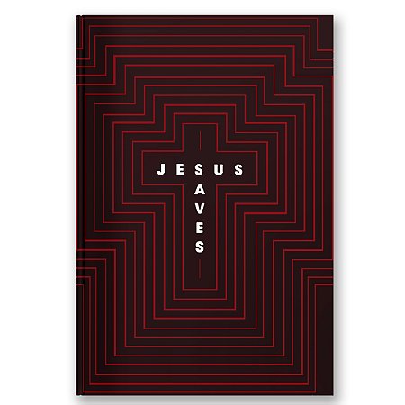 BÍBLIA NA063 LETRA GRANDE JESUS SAVES CAPA DURA