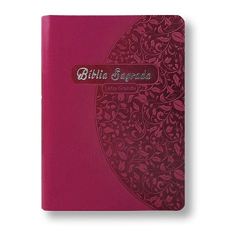 BÍBLIA NTLH045LG Letra Grande Luxo capa pink - edição de bolso