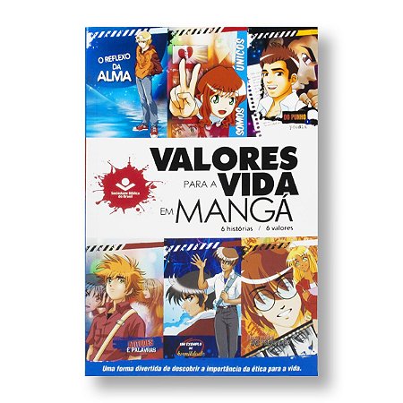 VALORES PARA VIDA EM MANGA NTLH560PVV CAPA BROCHURA ILUSTRADO