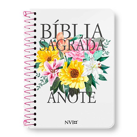 BÍBLIA NVI ANOTE LETRA NORMAL ESPIRAL CAPA PRIMAVERA
