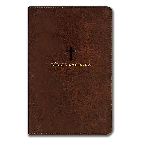 BÍBLIA NVI Letra Normal capa "couro" soft marrom índice - Palavras de Jesus em Vermelho