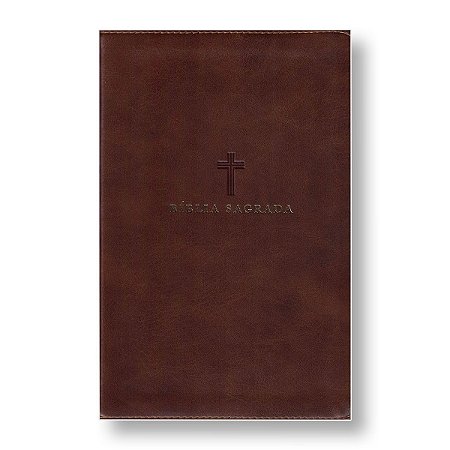 BÍBLIA NVI LN Letra Normal - Palavras de Jesus em Vermelho capa "couro" soft marrom índice