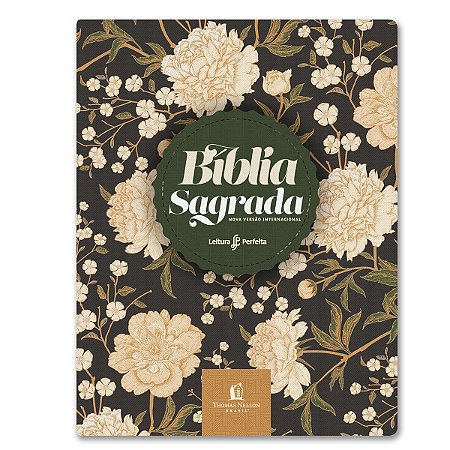 BÍBLIA NVI ANOTAÇÕES LETRA NORMAL CAPA COURO SOFT FLORES