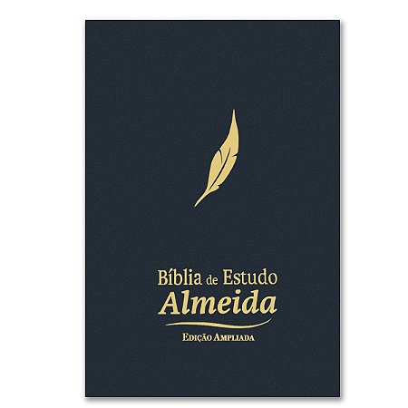BÍBLIA DE ESTUDO ALMEIDA NAA - NA085BEAAZ capa luxo azul
