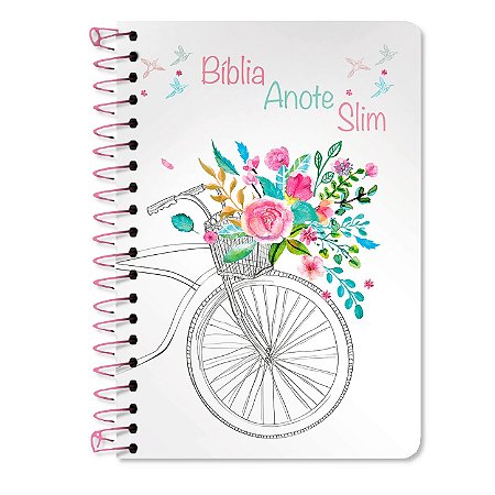 BÍBLIA ANOTE NVT SLIM Espiral Letra normal capa especial bike
