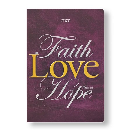 BÍBLIA BKJ1611 ULTRAFINA LETTERING BIBLE FAITH LOVE HOPE