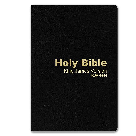 BÍBLIA KING JAMES 1611 Letra normal INGLÊS LUXO ESPECIAL PRETA