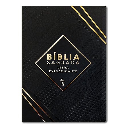 BÍBLIA NTLH085TILEXG Letra extragigante capa luxo preta índice