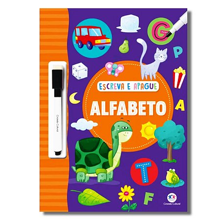 ESCREVA E APAGUE: ALFABETO - Grampeados - 19 x 16 cm