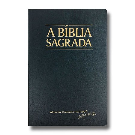 BÍBLIA ACF Letra gigante CAPA BROCHURA PRETA