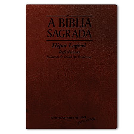 BÍBLIA ACF HIPER LEGÍVEL c/ ref. MOGNO palavras de Jesus vermelho