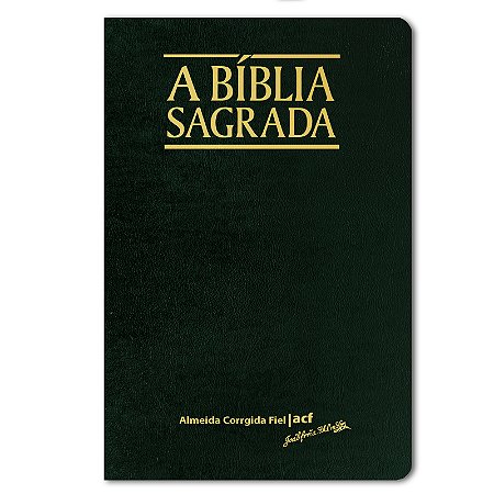 BÍBLIA ACF CLASSIC Semiluxo Letra grande capa verde