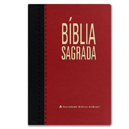 BÍBLIA NA65M EDIÇÃO ECONÔMICA Letra normal CAPA VERMELHO E PRETO