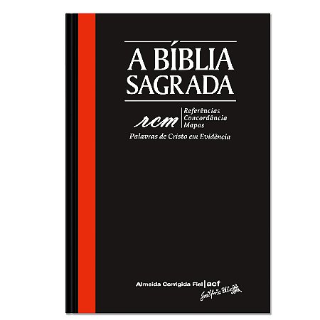 BÍBLIA ACF RCM Letra gigante CAPA DURA PRETA