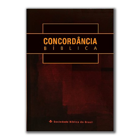 CONCORDÂNCIA BÍBLICA RA753 CAPA DURA VERMELHA