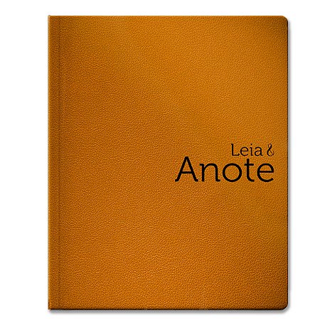 BÍBLIA NVT LEIA E ANOTE Letra normal CAPA LUXO LARANJA