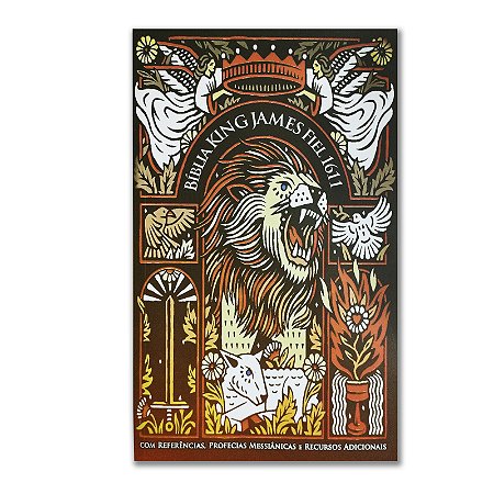 BÍBLIA BKJ1611 EVANGELISMO Letra normal CAPA BROCHURA LEÃO