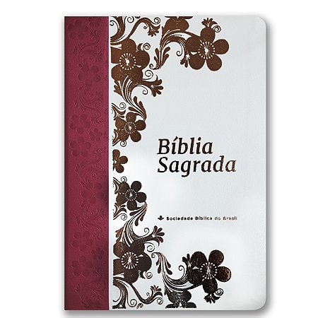 BÍBLIA NTLH065LG Letra grande luxo cp branca e rosa junção índice