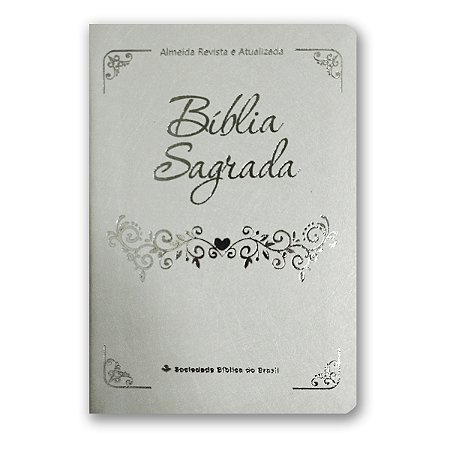 BÍBLIA RA061LG Letra grande ED. CASAMENTO CAPA SEMIFLEXÍVEL BRANCA ÍNDICE