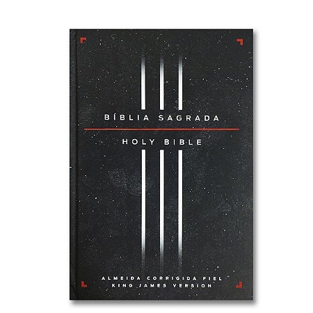 BÍBLIA ACF/KJV BILÍNGUE PORTUGUÊS-INGLÊS Letra normal Leitura perfeita capa dura preta
