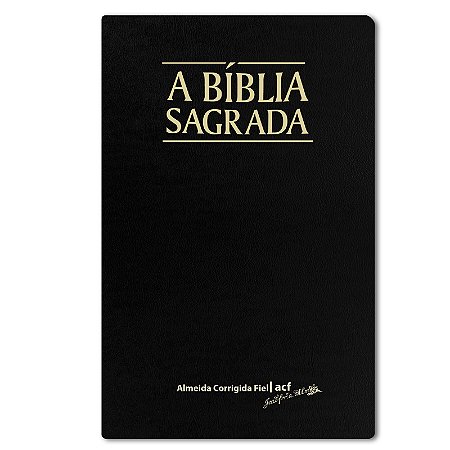 BÍBLIA ACF Letra SUPERLEGÍVEL C/ REFERÊNCIAS CAPA PU LUXO PRETA
