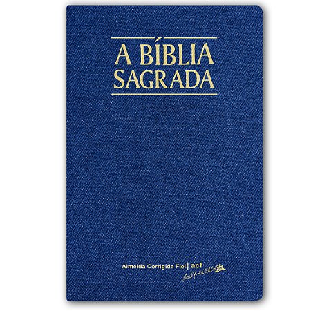 BÍBLIA ACF Letra SUPERLEGÍVEL C/ REFERÊNCIAS CAPA PU LUXO AZUL ÍNDICE