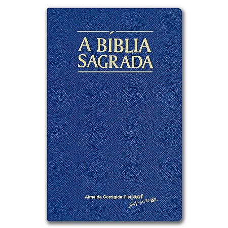 BÍBLIA ACF Letra SUPERLEGÍVEL C/ REFERÊNCIAS CAPA PU LUXO AZUL