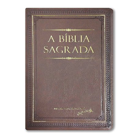 BÍBLIA ACF BLGGRCB Letra gigante CAPA LUXO CREME BRULÉE ÍNDICE