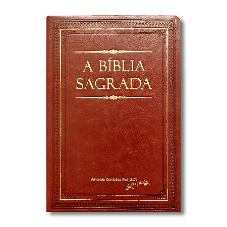 BÍBLIA ACF BLGGRLC Letra gigante CAPA LUXO CARAMELO ÍNDICE