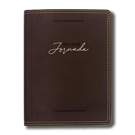 BÍBLIA NA85JRSLIM JORNADA COM MARGENS Letra maior CAPA LUXO ASTON VINHO