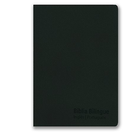 BÍBLIA NVT BILÍNGUE Letra normal CAPA LUXO ESMERALDA