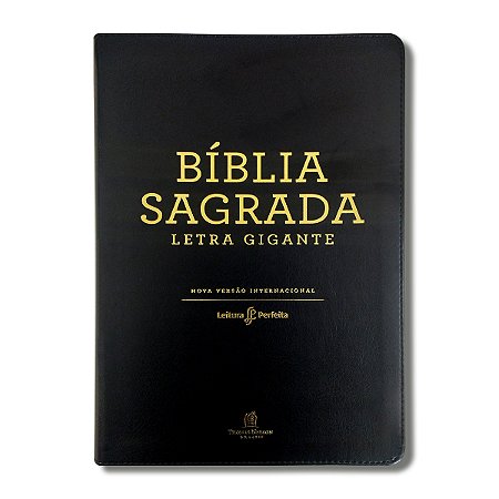 BÍBLIA NVI Leitura Perfeita Letra gigante luxo preta