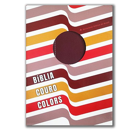 BÍBLIA NA89RB SLIM Letra grande CAPA COURO LEGÍTIMO LUXO RUBI