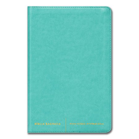 BÍBLIA NVI Letra normal CAPA LUXO SLIM VERDE ÁGUA