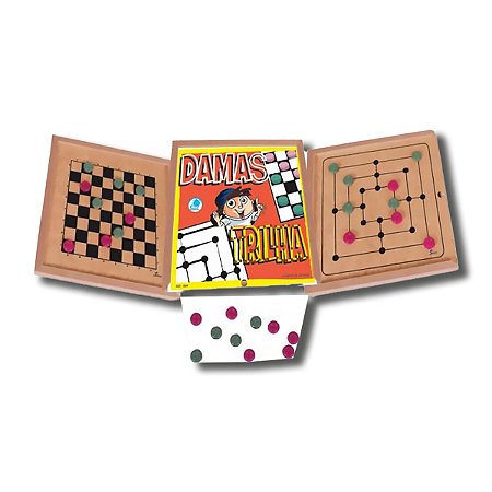 DAMAS E TRILHAS - Estojo com Tabuleiro