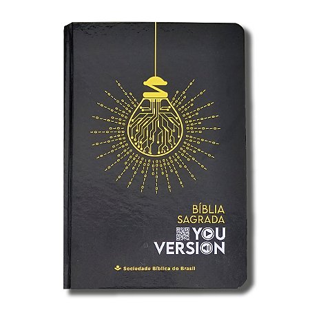 BÍBLIA NTLH063BYV YOUVERSION Letra normal CP DURA PRETA - com adesivos