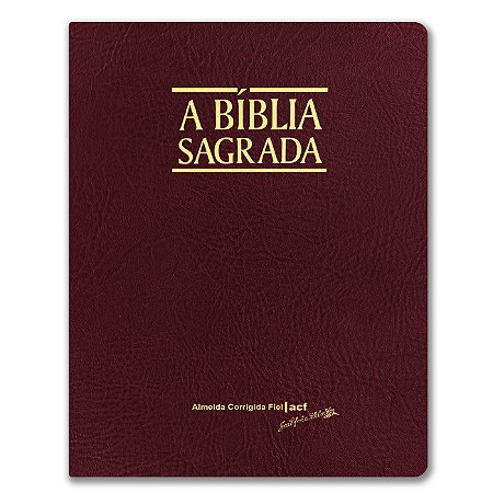 BÍBLIA BLMFLV ACF Letra média CAPA LUXO VINHO