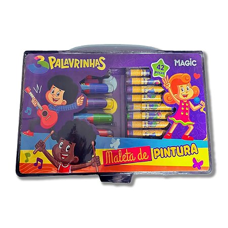 MALETA DE PINTURA 42 PEÇAS - 3 PALAVRINHAS