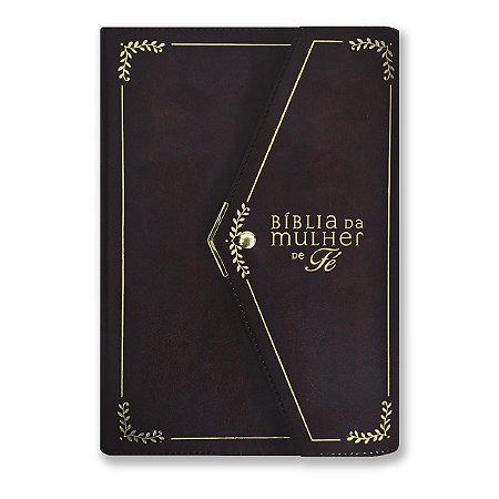 BÍBLIA DA MULHER DE FÉ NVI Letra grande CAPA LUXO VINHO CARTEIRA